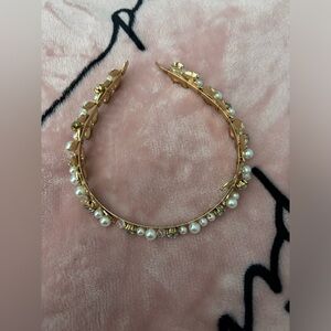 Shiny Rose Gold Pear Tiara/Head Band